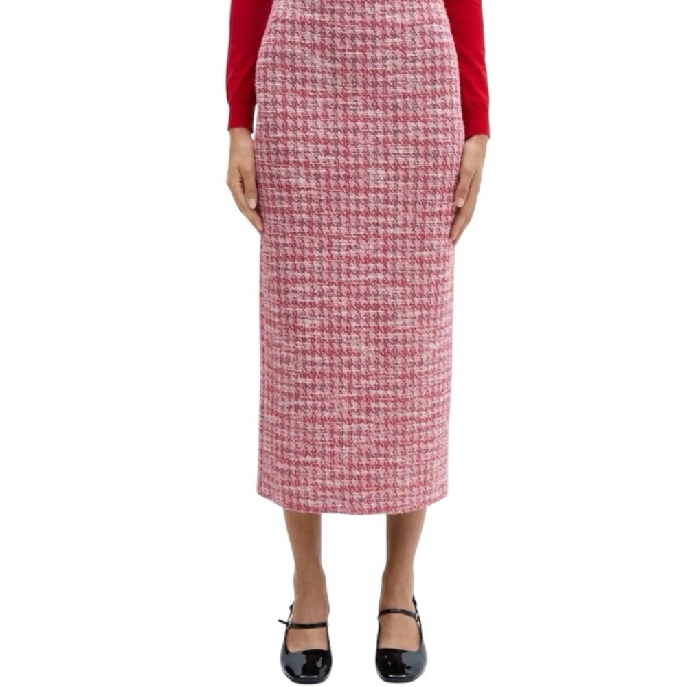 NWT MANGO HOUNDSTOOTH TWEED SKIRT & JACKET SET - SIZE S - Picture 7 of 16